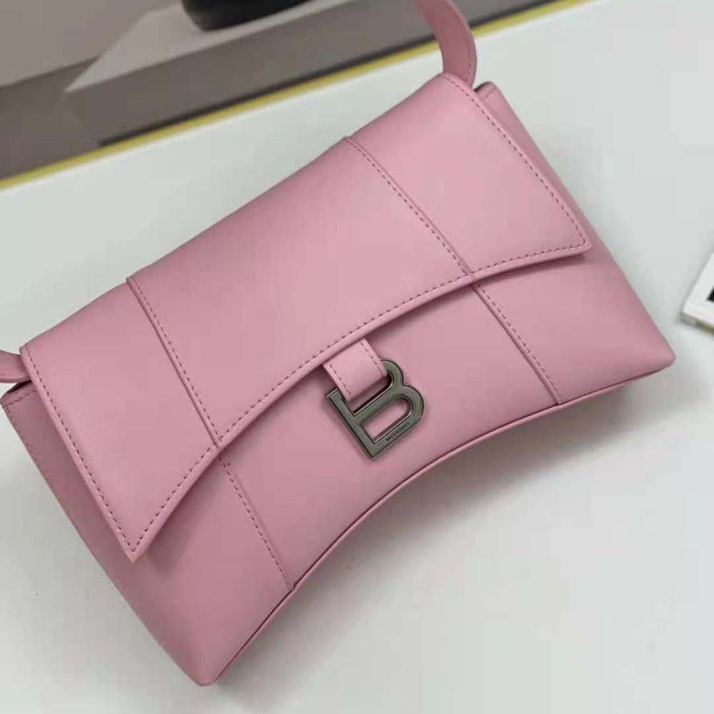 Balenciaga Women Downtown Small Shoulder Bag in Pink 3 Balenciaga Women Downtown Small Shoulder Bag in Pink - Image 3