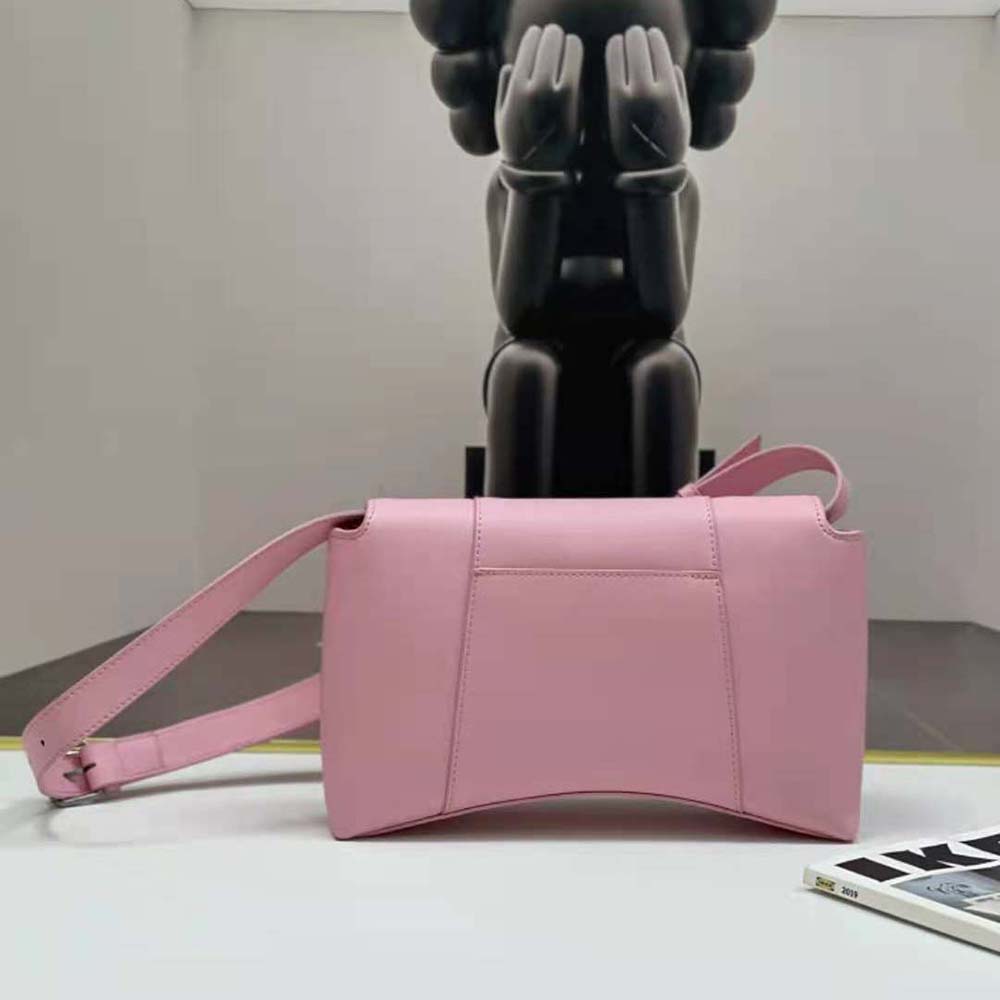 Balenciaga Women Downtown Small Shoulder Bag in Pink 4 Balenciaga Women Downtown Small Shoulder Bag in Pink - Image 4
