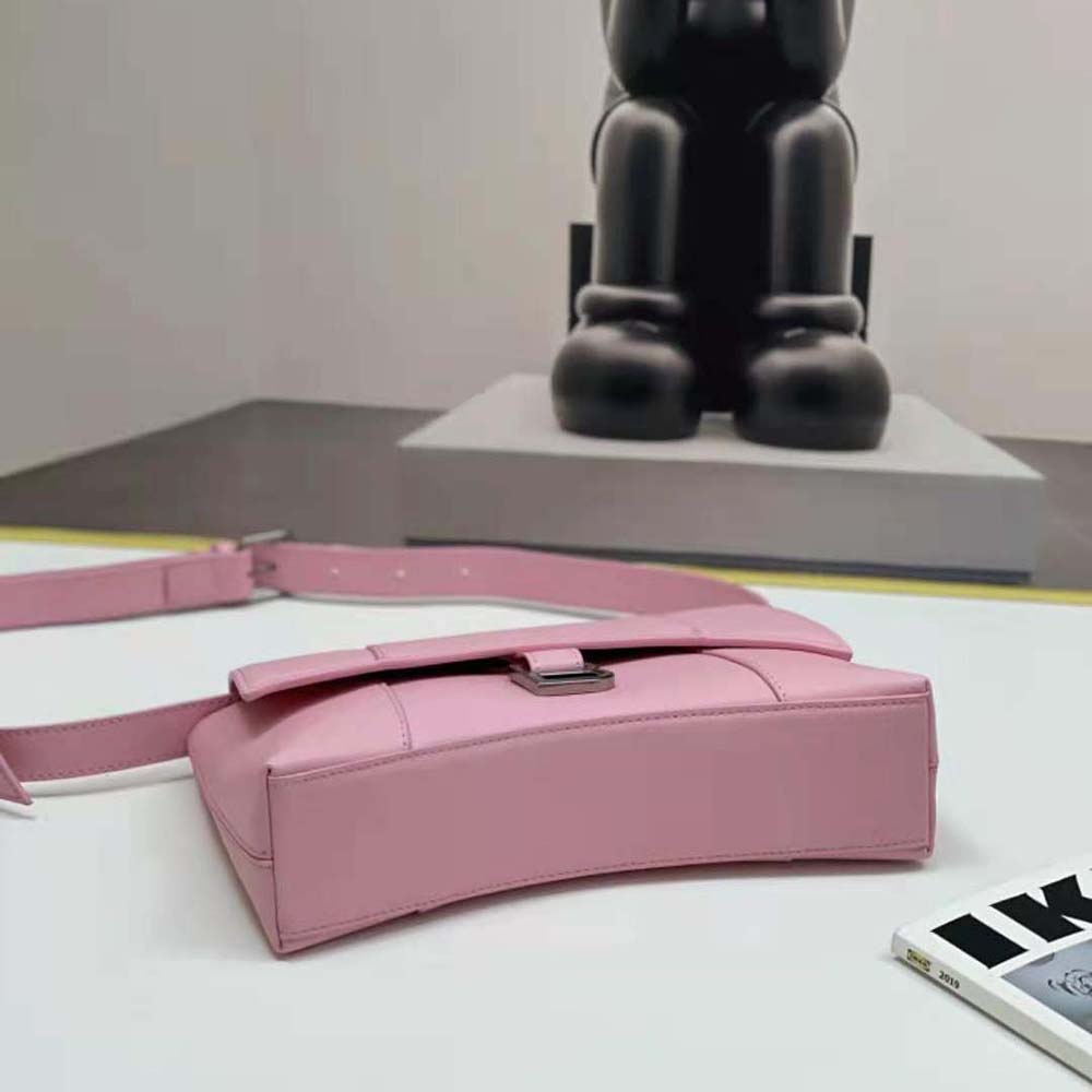 Balenciaga Women Downtown Small Shoulder Bag in Pink 5 Balenciaga Women Downtown Small Shoulder Bag in Pink - Image 5