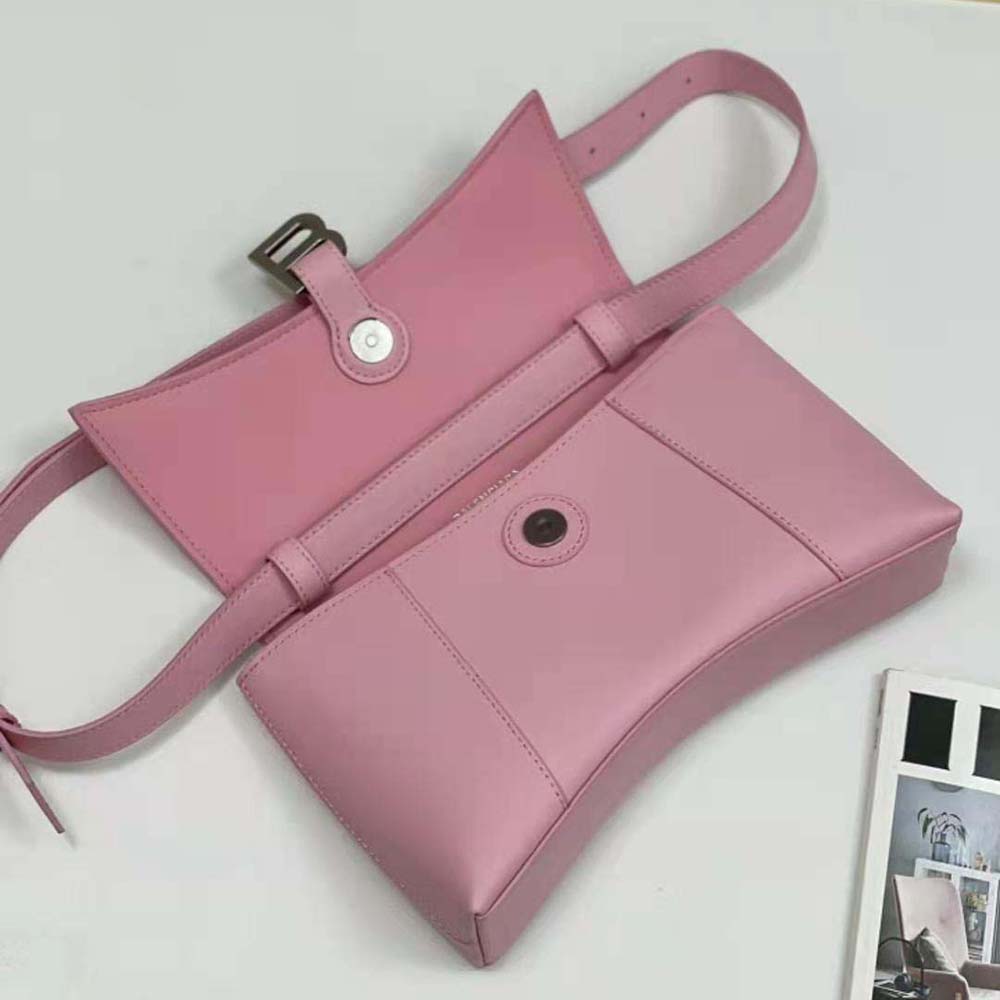 Balenciaga Women Downtown Small Shoulder Bag in Pink 7 Balenciaga Women Downtown Small Shoulder Bag in Pink - Image 7