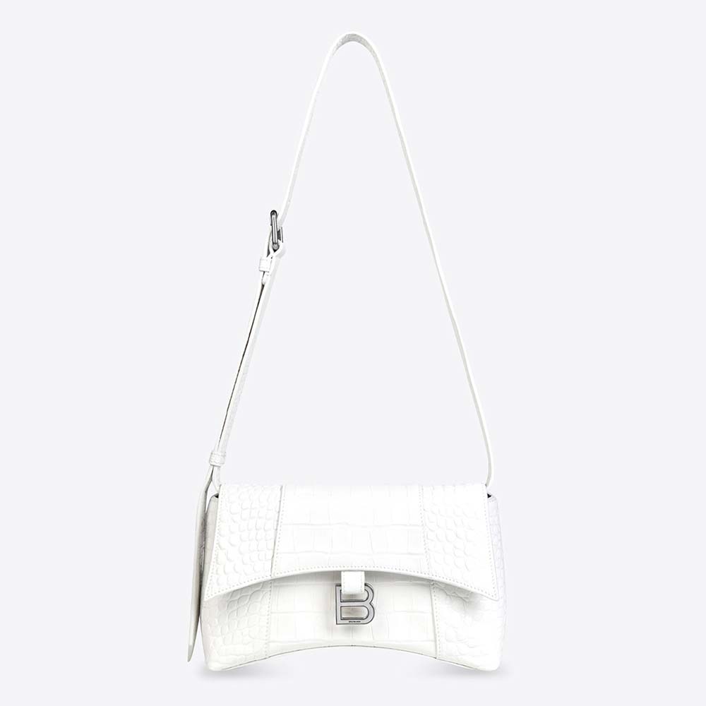 Balenciaga Women Downtown XS Shoulder Bag in White
