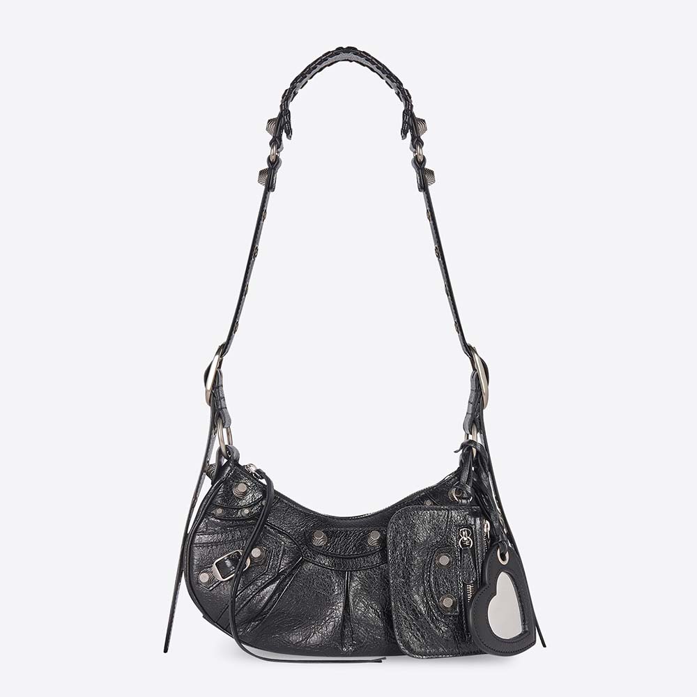 Balenciaga Women Le Cagole XS Shoulder Bag-Black 1 Balenciaga Women Le Cagole XS Shoulder Bag