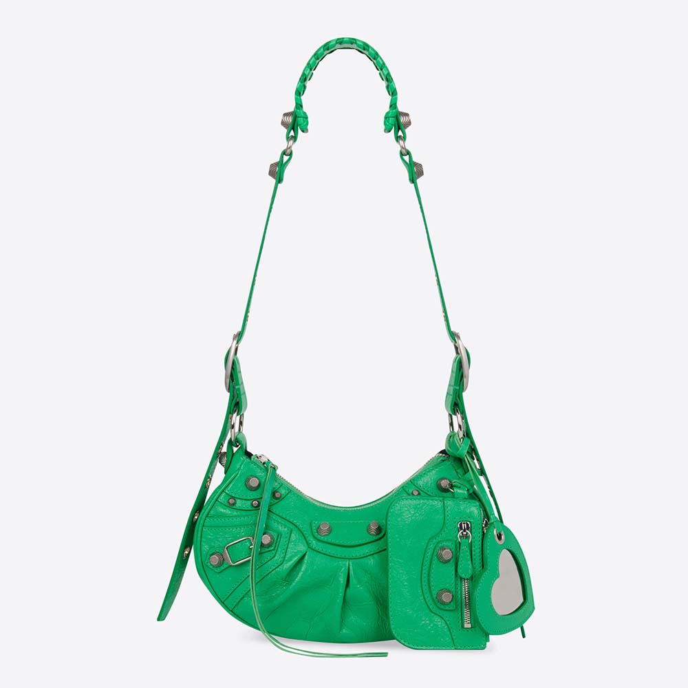 Balenciaga Women Le Cagole XS Shoulder Bag-Green
