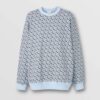 Burberry Women Monogram Print Cotton Oversized Sweatshirt