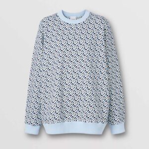 Burberry Women Monogram Print Cotton Oversized Sweatshirt