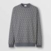 Burberry Women Monogram Print Cotton Sweatshirt
