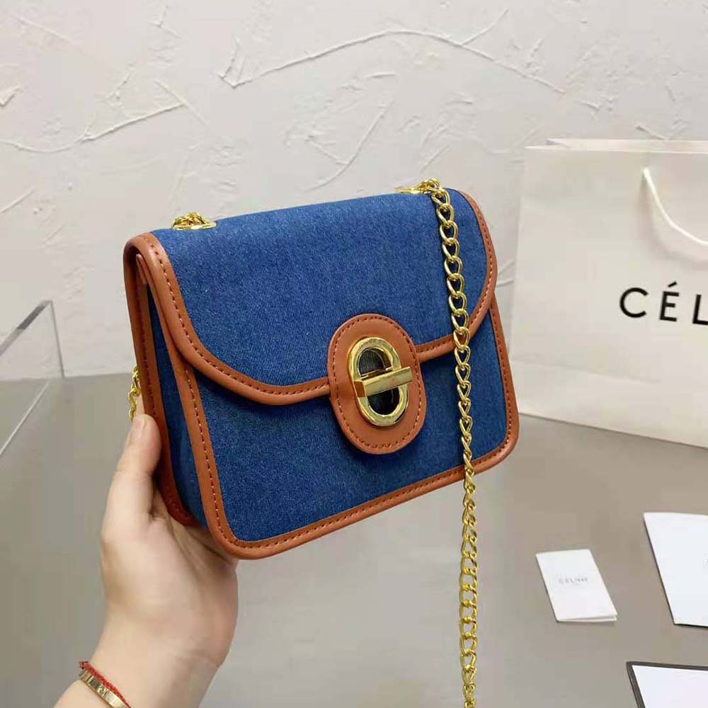 Celine Sulky Clutch With Chain