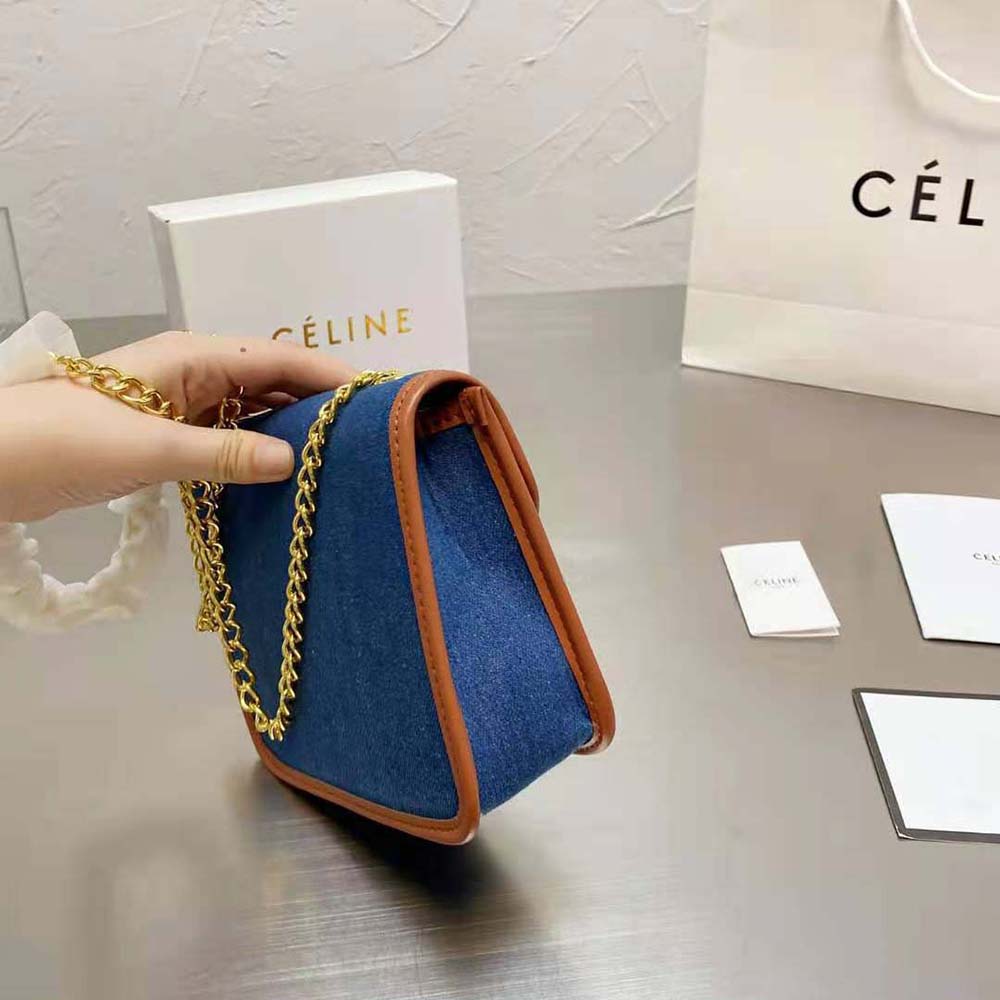 Celine Sulky Clutch With Chain