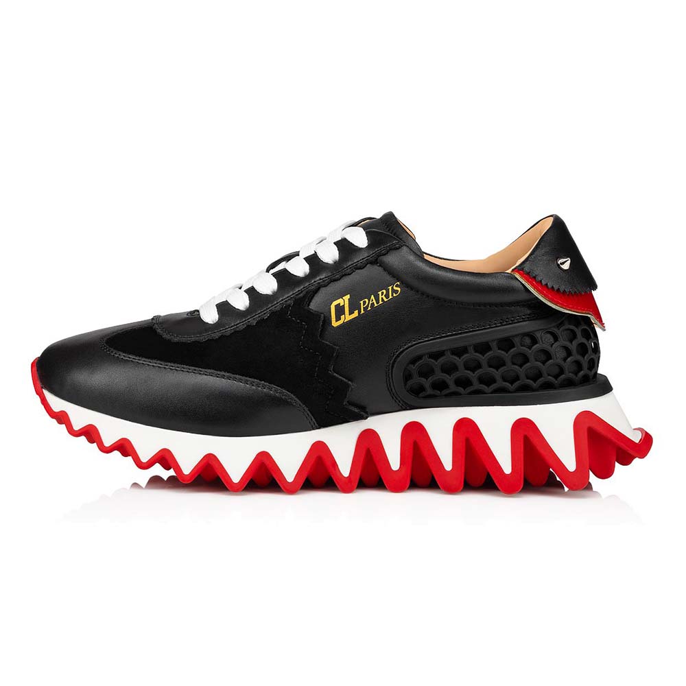 Christian Louboutin, Loubishark donna black sneakers