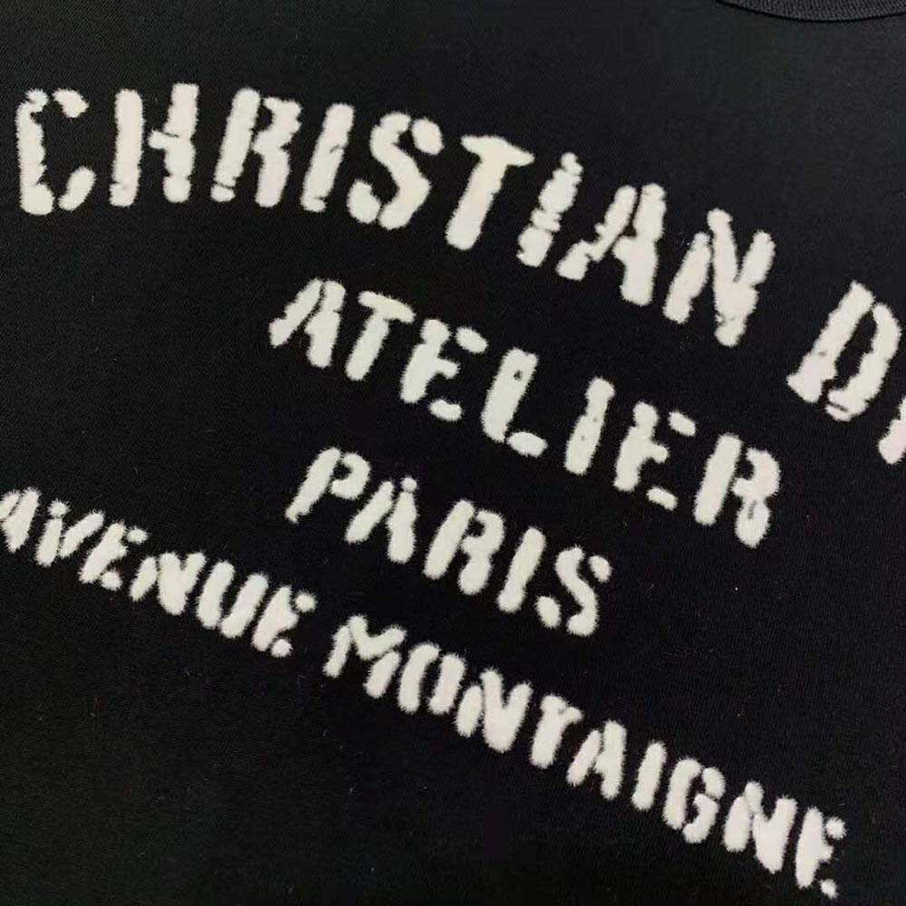 christian dior men's t shirt black