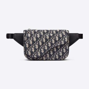 Dior Dior Oblique Jacquard Belt Bag in Black for Men