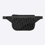 Dior Men World Tour Saddle Belt Bag Dior Oblique Galaxy Leather-black