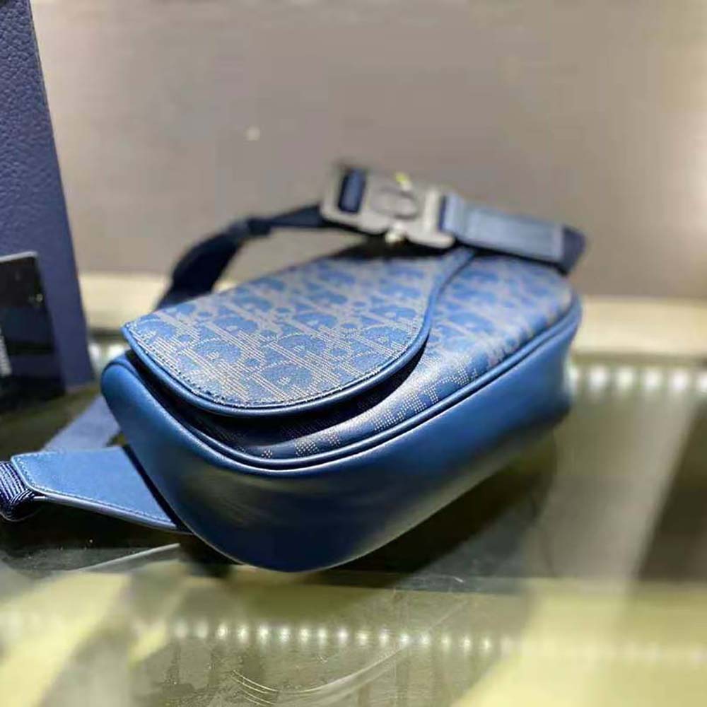 Dior Men's Oblique Galaxy Leather Belt