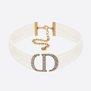 Dior Women 30 Montaigne Choker Antique Gold-Finish Metal