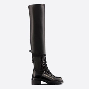 Dior Women D-Doll Thigh Boot Black Lambskin