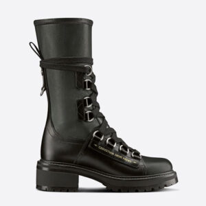 Dior Women D-Fight Ankle Boot Black Lambskin