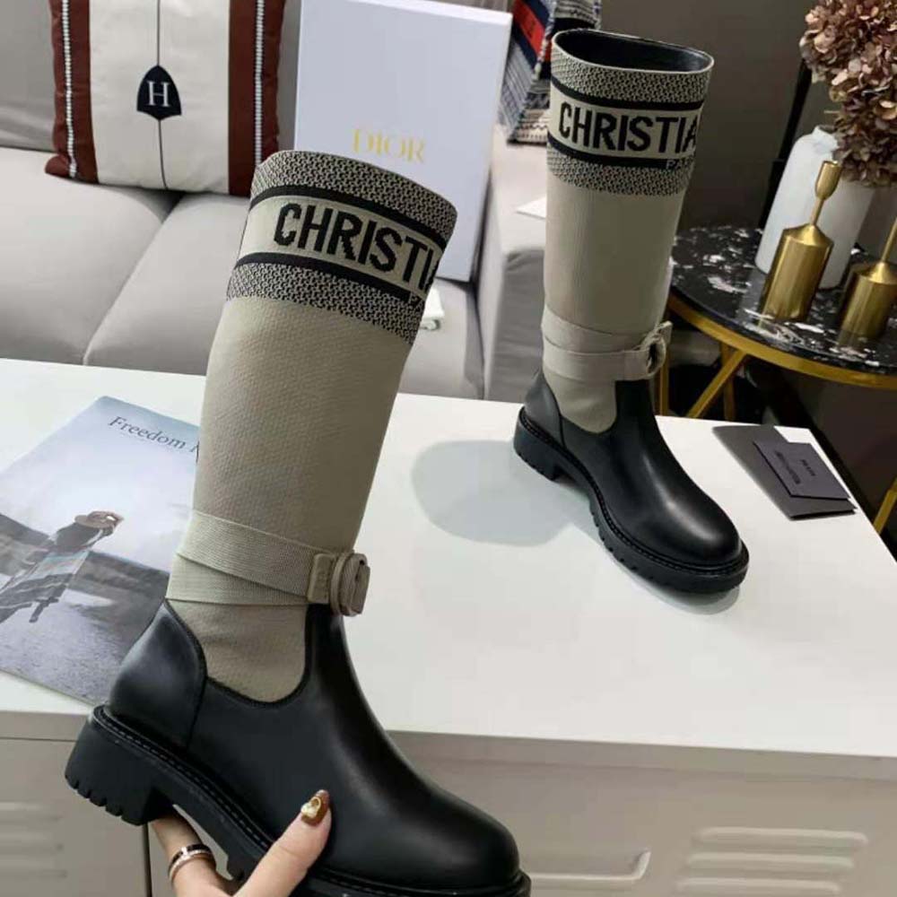 DIOR D-MAJOR HIGH BOOTS ＄175 in 2023  Trending fashion shoes, Womens  fashion shoes, Boots