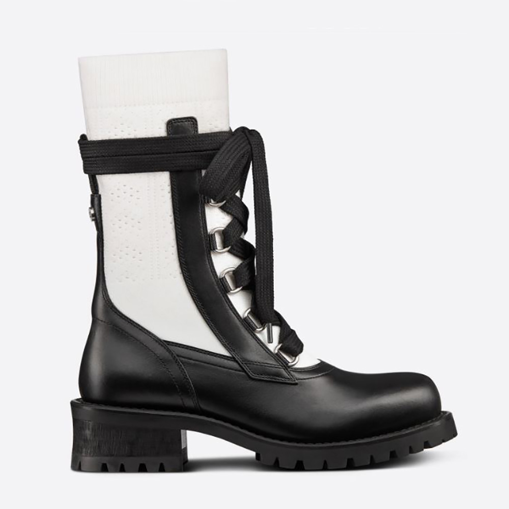 dior white combat boots