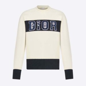 Dior Women Kenny Scharf Sweater White Technical Cotton