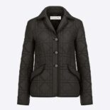 Dior Women Macrocannage Bar Jacket Black Quilted Technical Taffeta