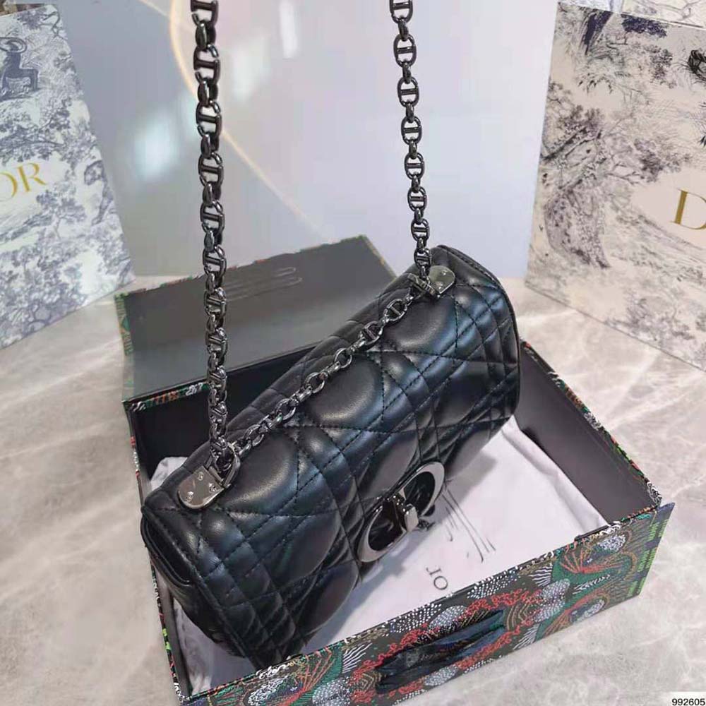 Christian Dior Caro Bag Cannage Quilt Calfskin Medium at 1stDibs