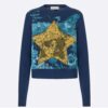 Dior Women Sweater Blue Dior Around The World Cashmere