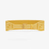 Fendi Women Canvas High Waist Belt 6 cm-Yellow