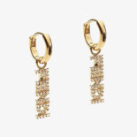 Fendi Women Signature Gold-Colored Earrings