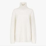 Fendi Women Sweater White Wool and Cashmere Sweater