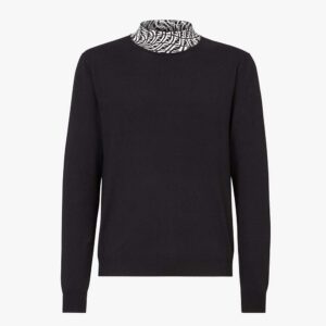 Fendi Women Turtleneck Black Wool Jumper