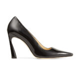 Jimmy Choo Women Brittany 100 Black Naplack Pumps with Angled Heel