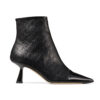 Jimmy Choo Women Kix/Z 65 Black Patent and JC Monogram Leather Ankle Boots