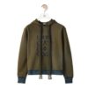 Loewe Women Anagram Hoodie in Cotton-Green