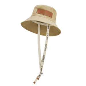Loewe Women Fisherman Hat in Canvas and Calfskin