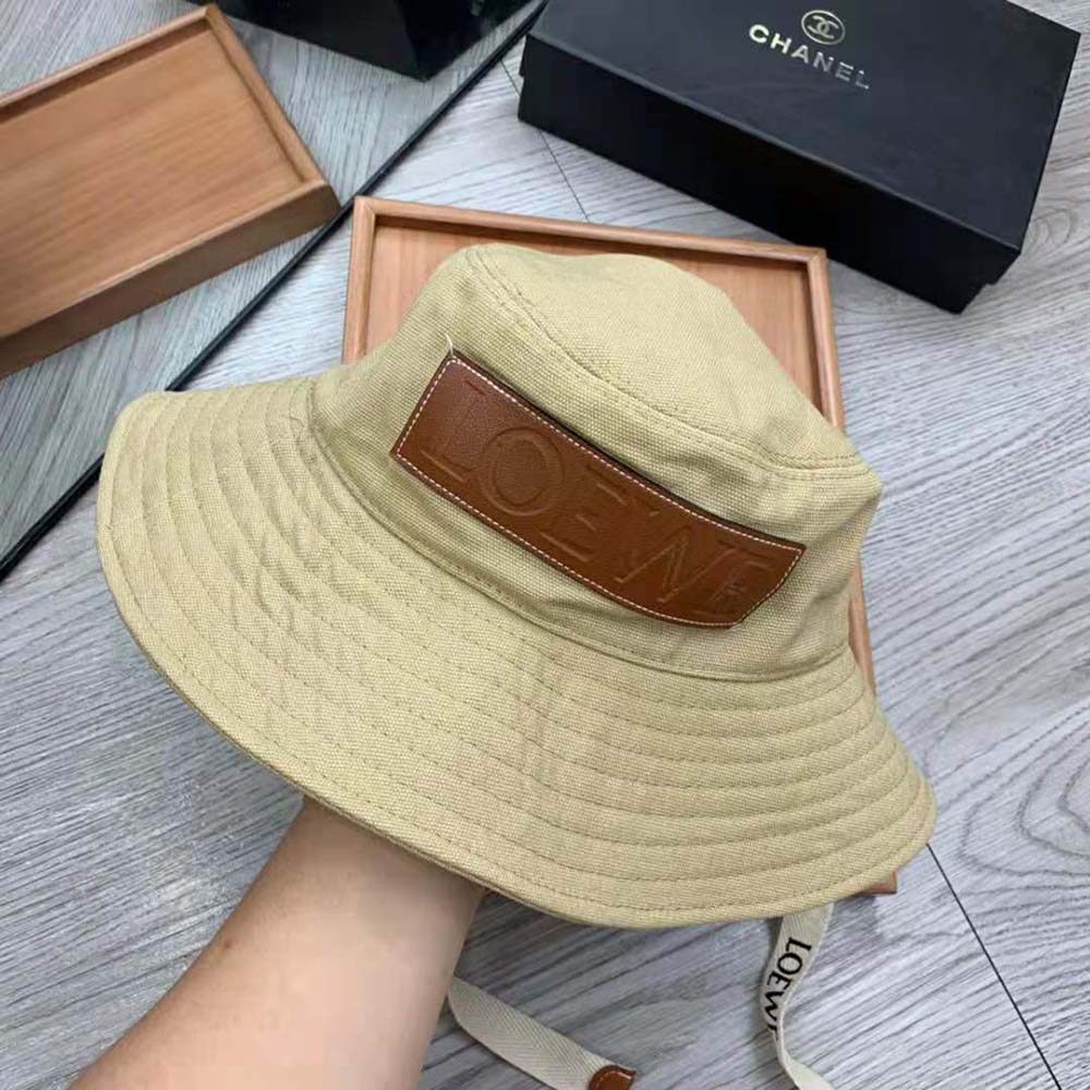 Loewe Fisherman Hat in Canvas Sand 57