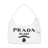 Prada Women Re-Edition 2000 Terry Mini-Bag-White