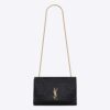 Saint Laurent YSL Women Kate Medium Reversible in Suede and Crocodile-Embossed Leather