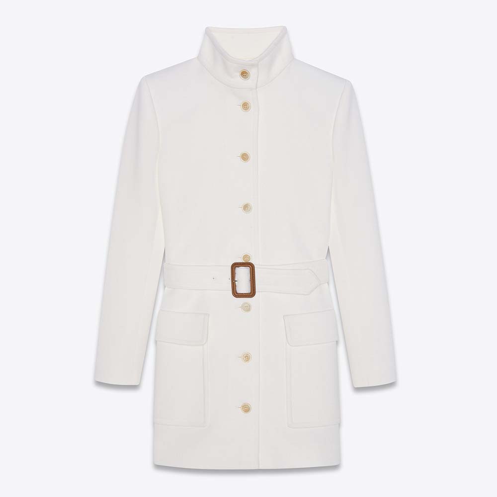 ysl coat womens