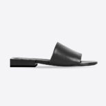 Balenciaga Women Box Mule in Black Shiny Smooth Sheepskin