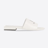 Balenciaga Women Box Sandal in White and Black Soft Nappa Sheepskin
