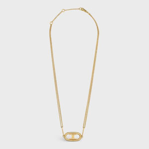 Celine Women Maillon Triomphe Necklace in Gold Brass