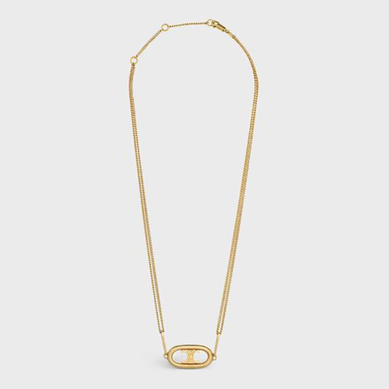 Celine Women Maillon Triomphe Bracelet in Brass with Gold Finish