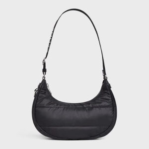 Celine Women Medium Ava Bag with Celine Strap in Quilted Nylon