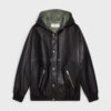Celine Women Oversized Blouson Jacket in Calfskin-Black