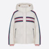 Dior Women Dioralps Hooded Down Jacket White Three-Tone