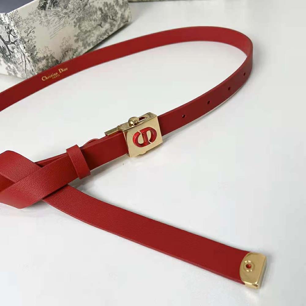 Saddle Belt Red  Womens Dior Belts ⋆ Rincondelamujer