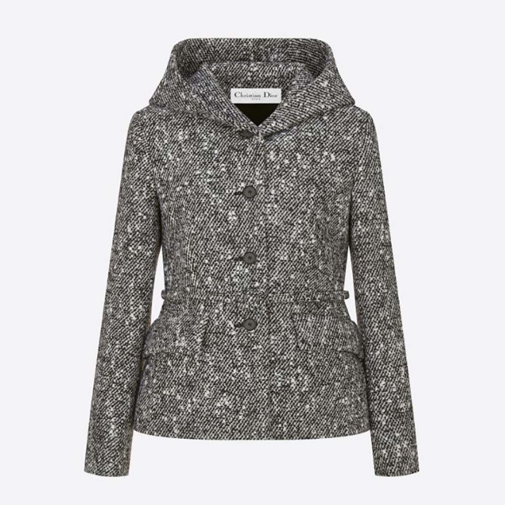 dior tweed coat