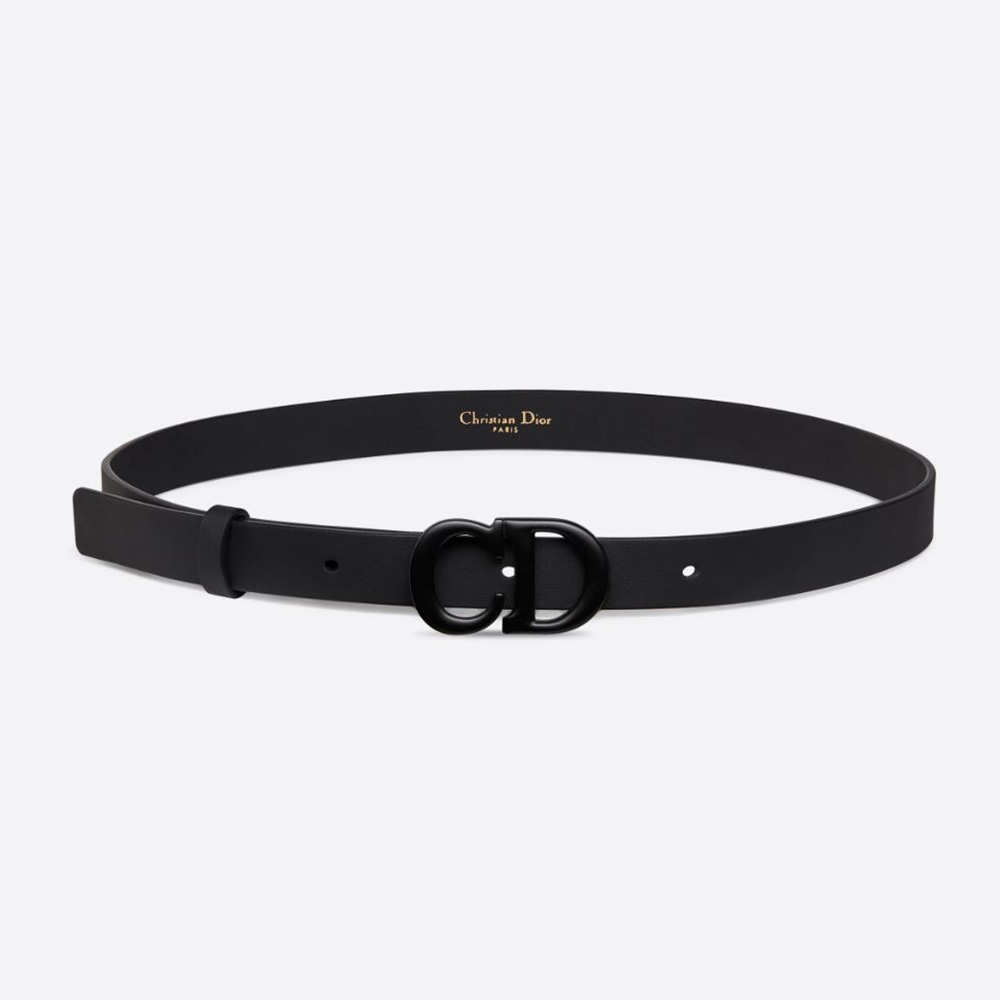 Dior Women Saddle Belt Black Matte Calfskin 20 MM