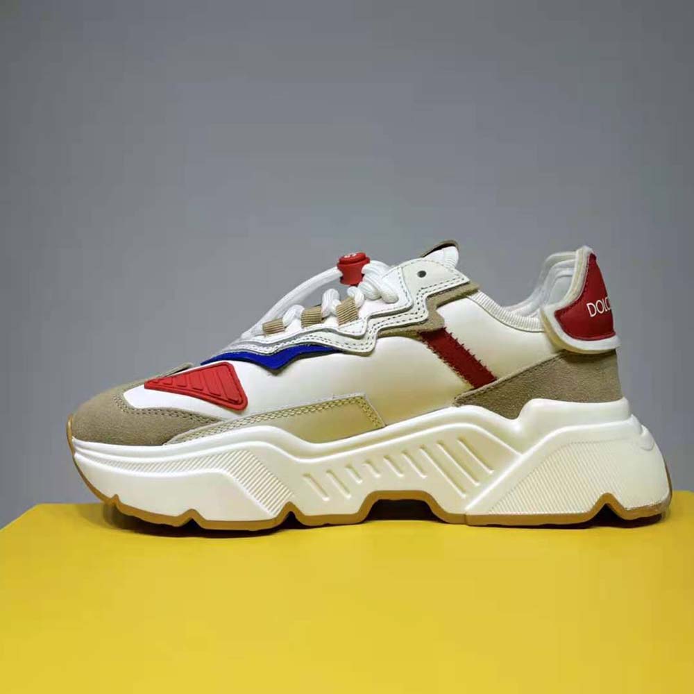 daymaster mixed leather runner sneakers