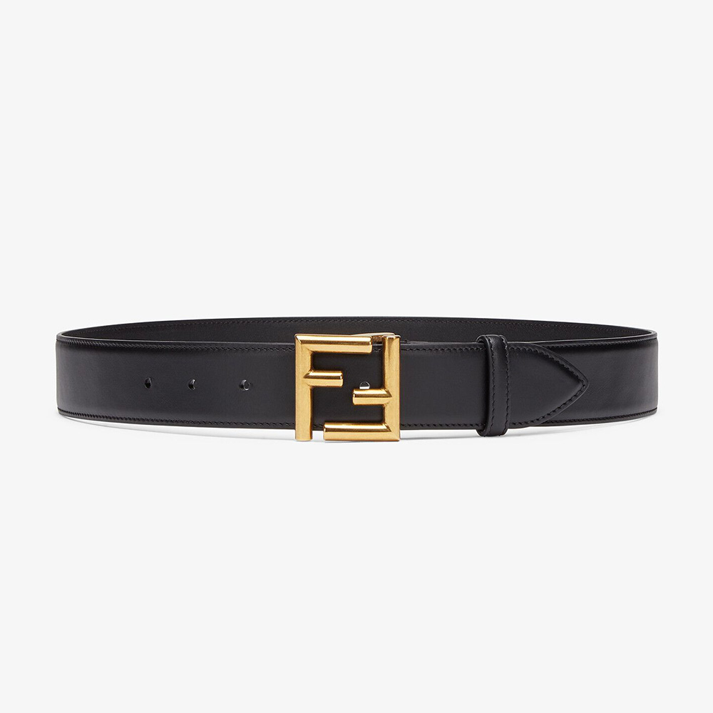 Fendi Women Belt with Loop and FF Stud Buckle